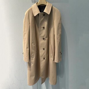 双面可穿棉大衣女士冬季厚款格纹风衣高智风落肩袖挺括千金感外套