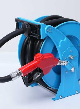 新款蓝色高压自动卷管器柴油卷管器自动伸缩水鼓管才有卷管器