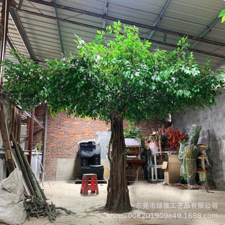 仿真榕树水泥树假榕树餐饮店装饰树幼儿园绿化园林景观树