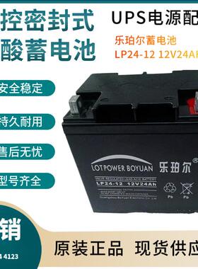 乐珀尔蓄电池LP24-1212V24AH开关控制参数规格参数供应三年