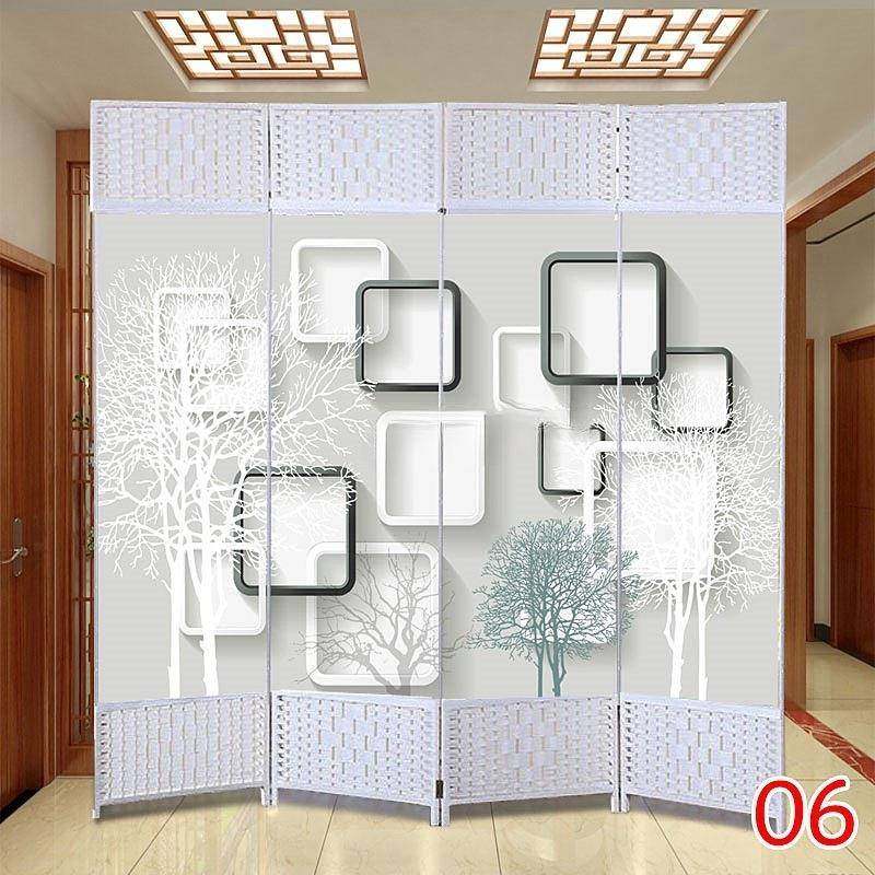 屏风折叠移动隔断客厅卧室简约实木遮挡墙玄关帘新中式可家用