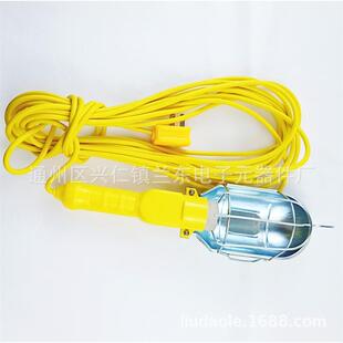移动行灯头手持灯把带线工作灯黄色灯把低压工作灯高压工作灯