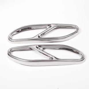 饰罩不锈钢2件套奔驰S级改装 深圳车涯适用于2018款 奔驰S级尾喉装