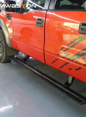 适用于福特猛禽F150电动踏板F250自动伸缩智能外侧脚踏改配件