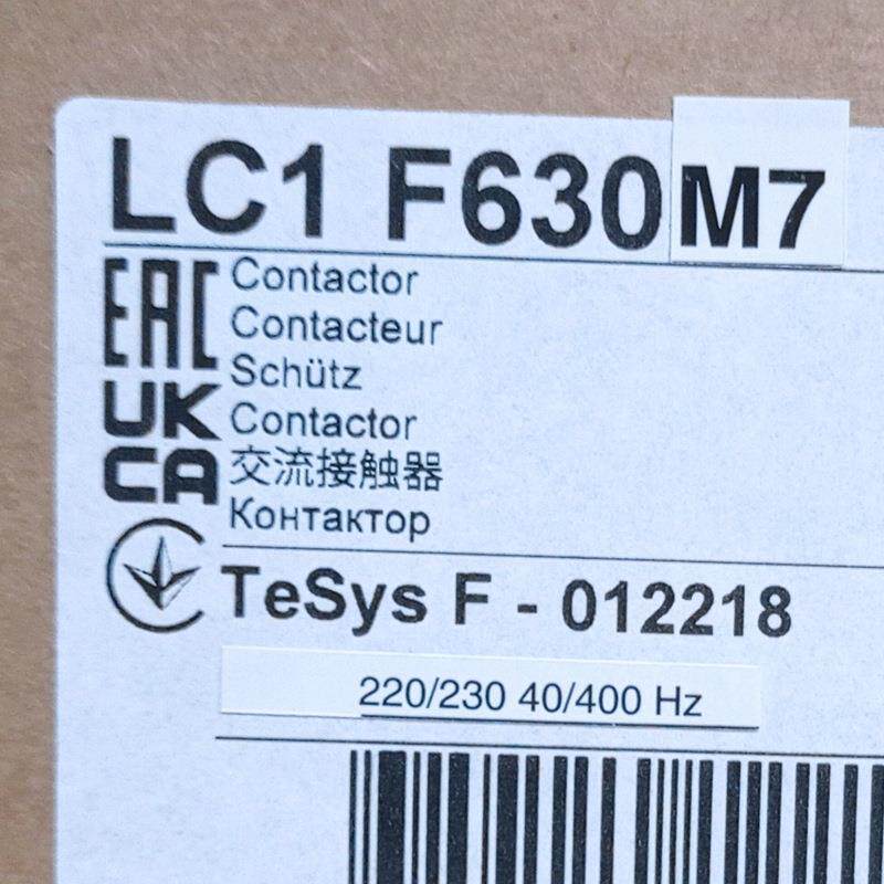 LC1F630M7接触器LC1F630M7630A220V接触器LC1F630M7交流接触器