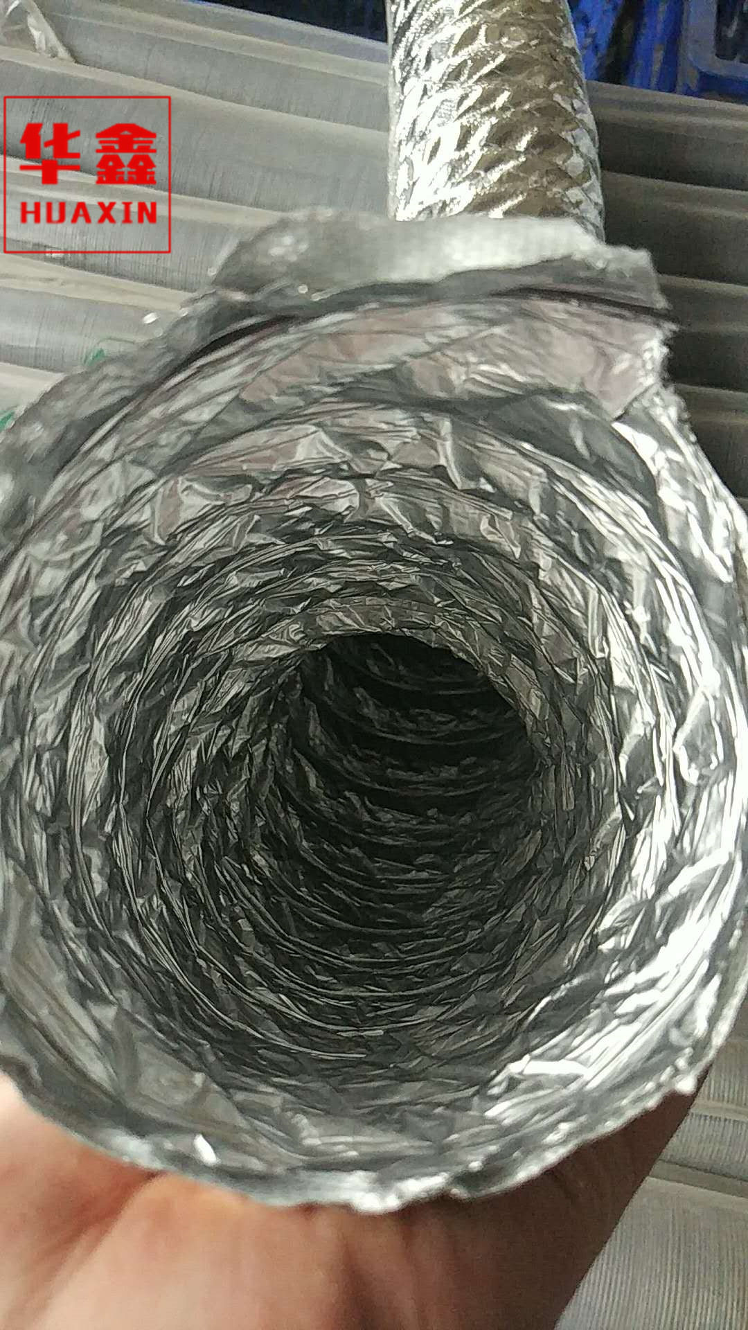 复合型耐高温风管玻纤布复合管耐高温风管双层铝箔管玻纤管