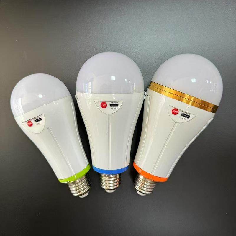 东南亚充电灯室内E27螺口灯泡家用照明灯LED停电应急灯壁灯专用