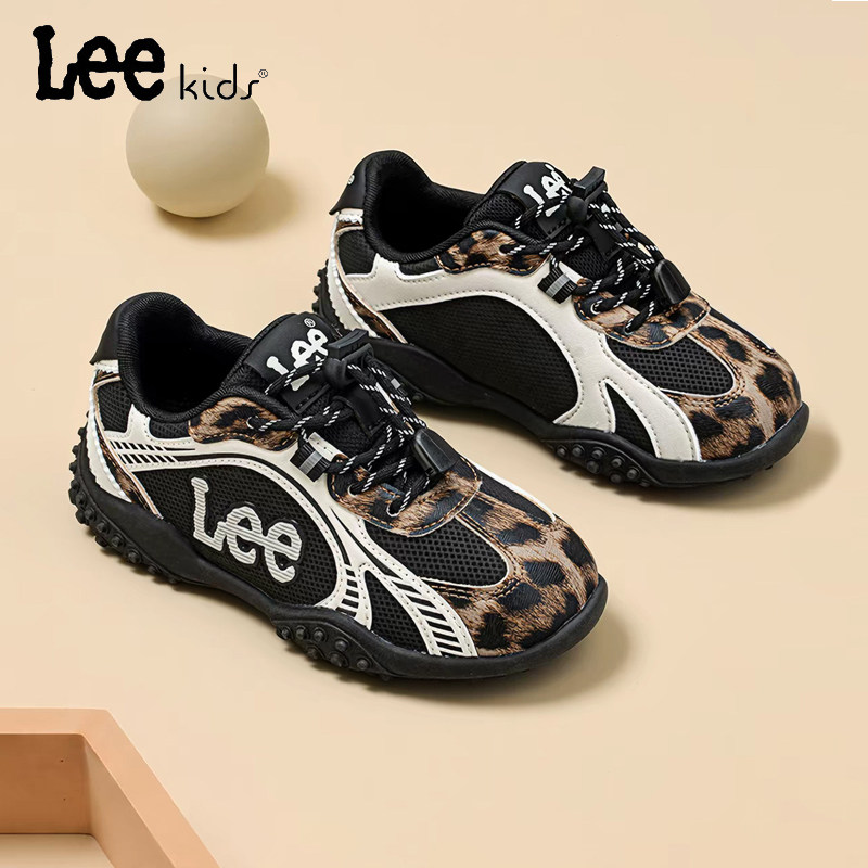 Lee Kids童鞋女童运动鞋秋冬季儿童德训鞋复古阿甘鞋男童软底板鞋