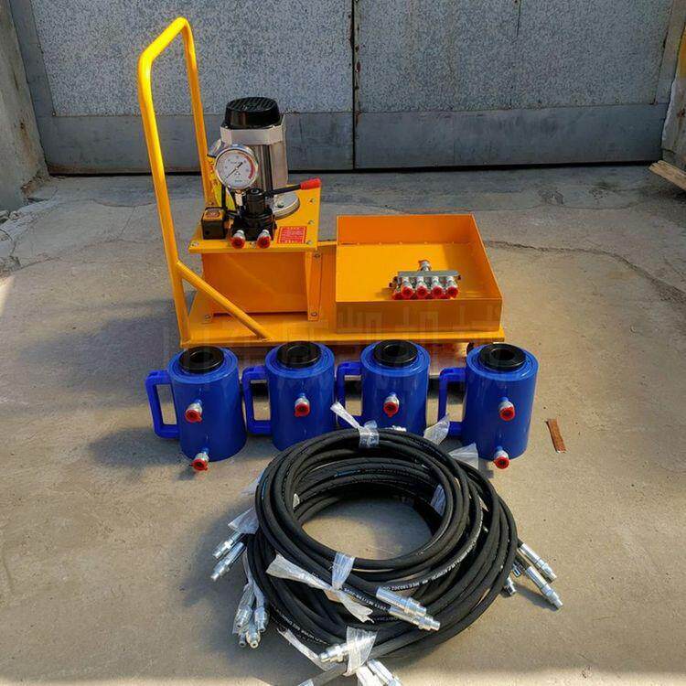 程煤电动板换夹紧器一拖四 板式换热器清理工具 液压加紧器