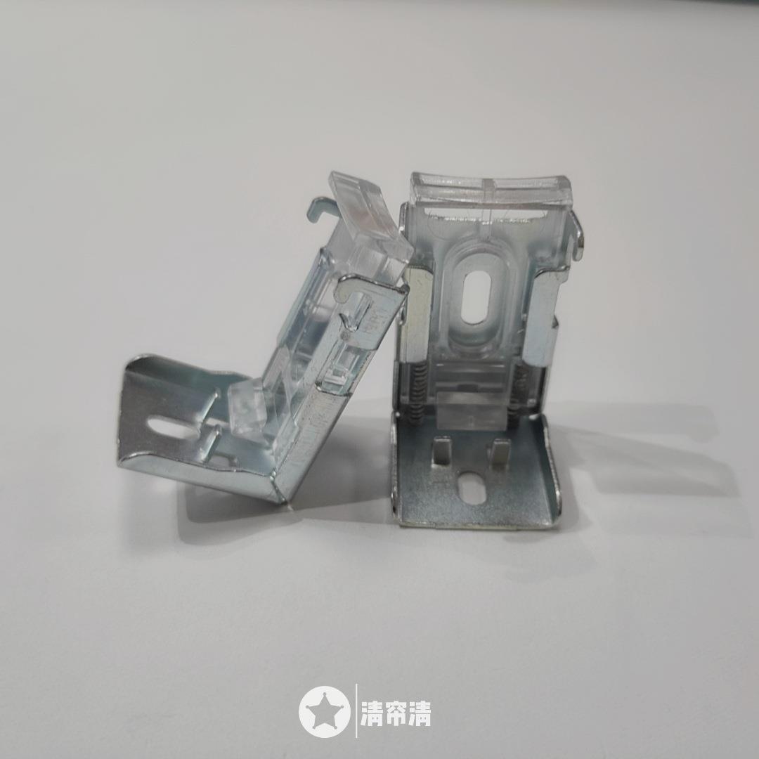 铝合金PVC百叶窗帘弹簧码固定安装配件 顶装侧装安装码零件材料