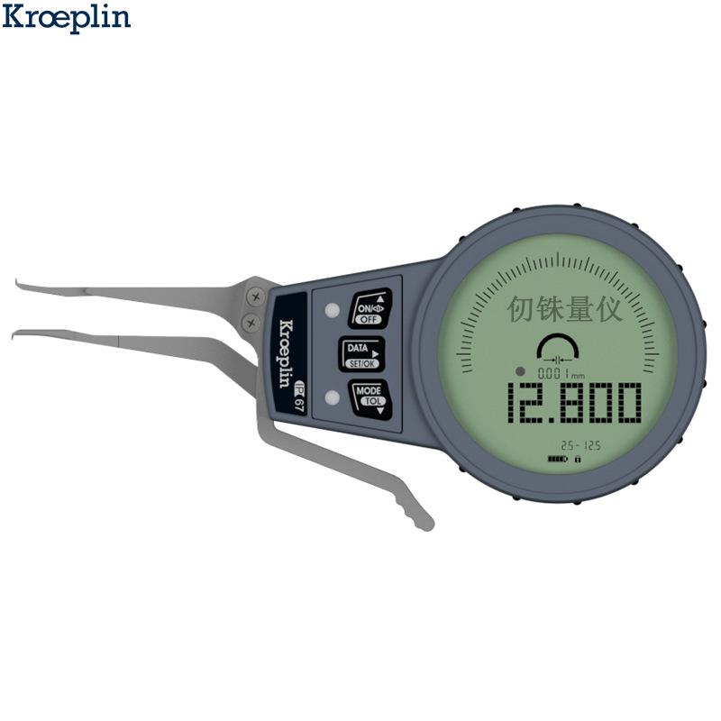 德国kroeplin电子内径卡尺2.5-20mm分辨率G002 G010数显内径卡规