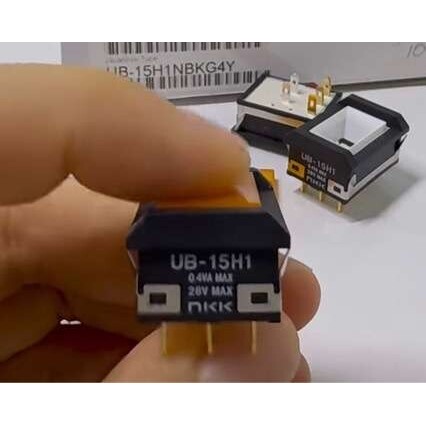 NKK进口按键开关 UB-15H1NBKG4Y 复位UB-15H1防水 按压式