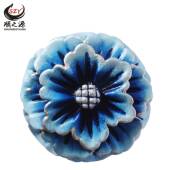 厂品家直销印制免BJY费拿样芙蓉花活车性炭雕汽饰品l装 礼摆件