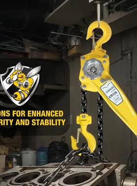 XMZ手动摇手链扳吊葫芦0.75T1/2/手吨条拉紧线器手拉倒链便3携式