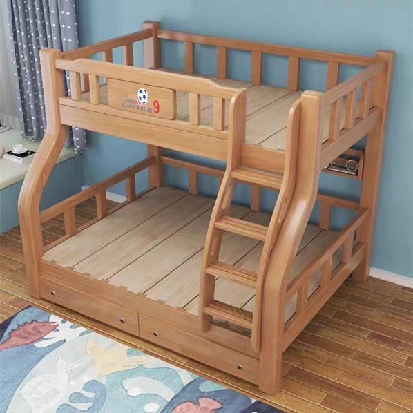 子母床实木双层床见详情儿上铺下床两层高低床满加粗厚全实木上童