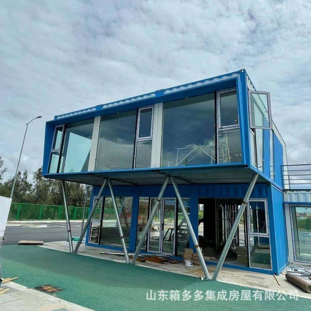 创集装箱商意街铺区集装旅游景区展厅箱房临街商办公箱室网红式集