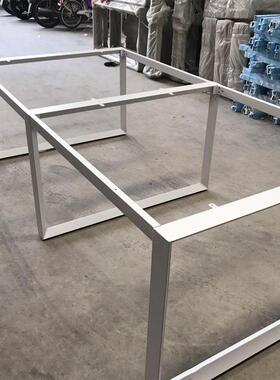 办公桌三角管框议铁艺脚桌子桌桌腿钢架会桌桌腿培训架简约书桌支