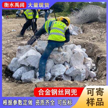 抢险合网丝兜镀锌合金钢丝网兜填海抛石锈水电站ZWP截流金不钢网