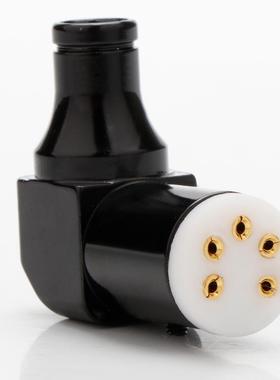 黑胶LP唱五针5芯插头5pn母头弯头唱臂头iDS01信号线机FemaleDIN