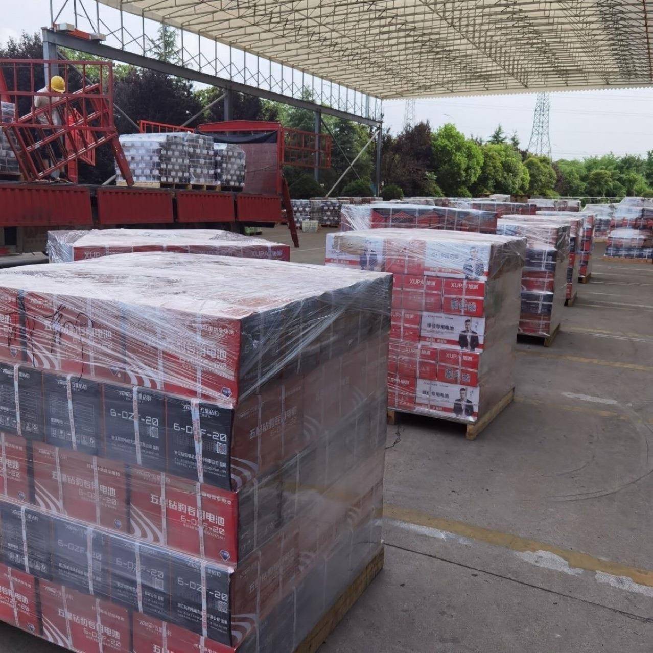 旭派电池12v20a地摊照明电动车电瓶蓄6-D383hZF-2铅酸电0池夜市