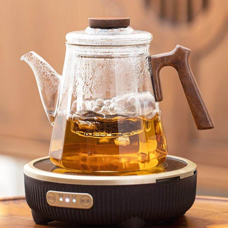 高硼硅玻璃泡茶壶大容量茶水分离木把蒸煮壶加厚玻璃煮茶器泡茶壶,纺织面料/辅料/配套,纺织机械配件,淘宝优惠券,粉丝福利购,淘宝优惠卷