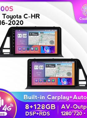适用于丰田C-HR16-20款改装安卓大屏中控车载导航屏幕8+128G