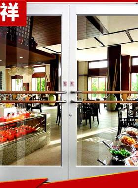 出售临朐玻璃门平开玻璃门写字楼办公楼感应自动门