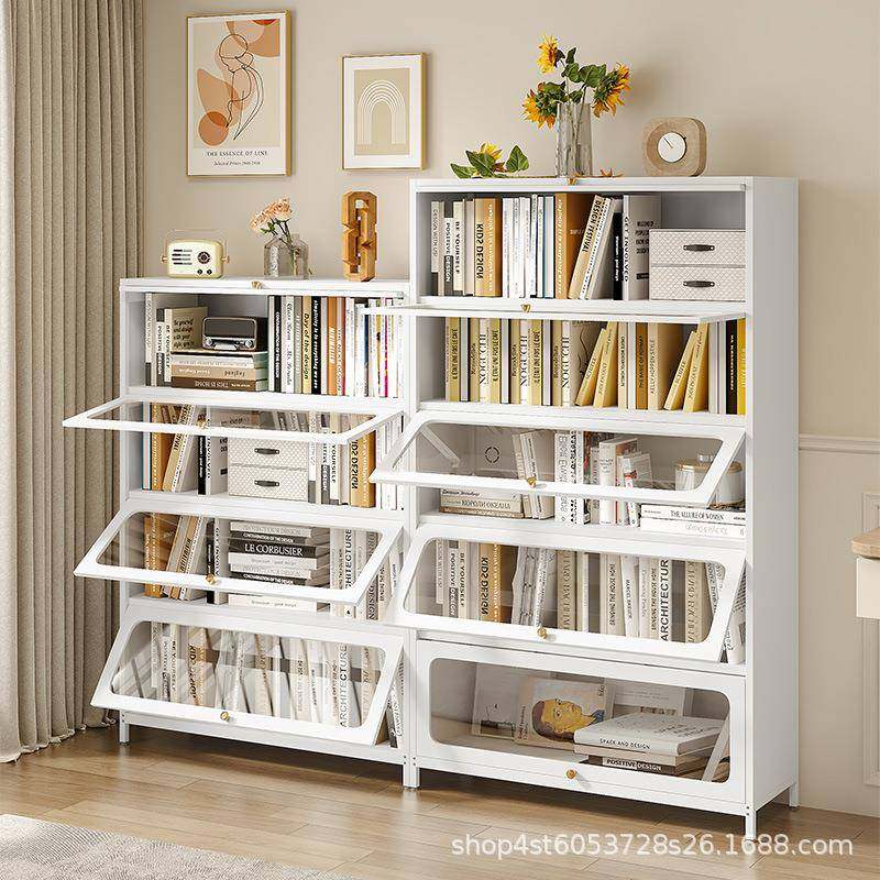 钢制书架家用门口落地多层玄关防尘书架入户大容量收纳翻开门书柜,纺织面料/辅料/配套,纺织机械配件,淘宝优惠券,粉丝福利购,淘宝优惠卷