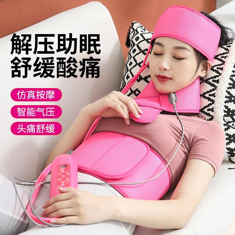 头部按摩器家用头皮自动按摩仪头疗颈肩加热护腰多功能理疗