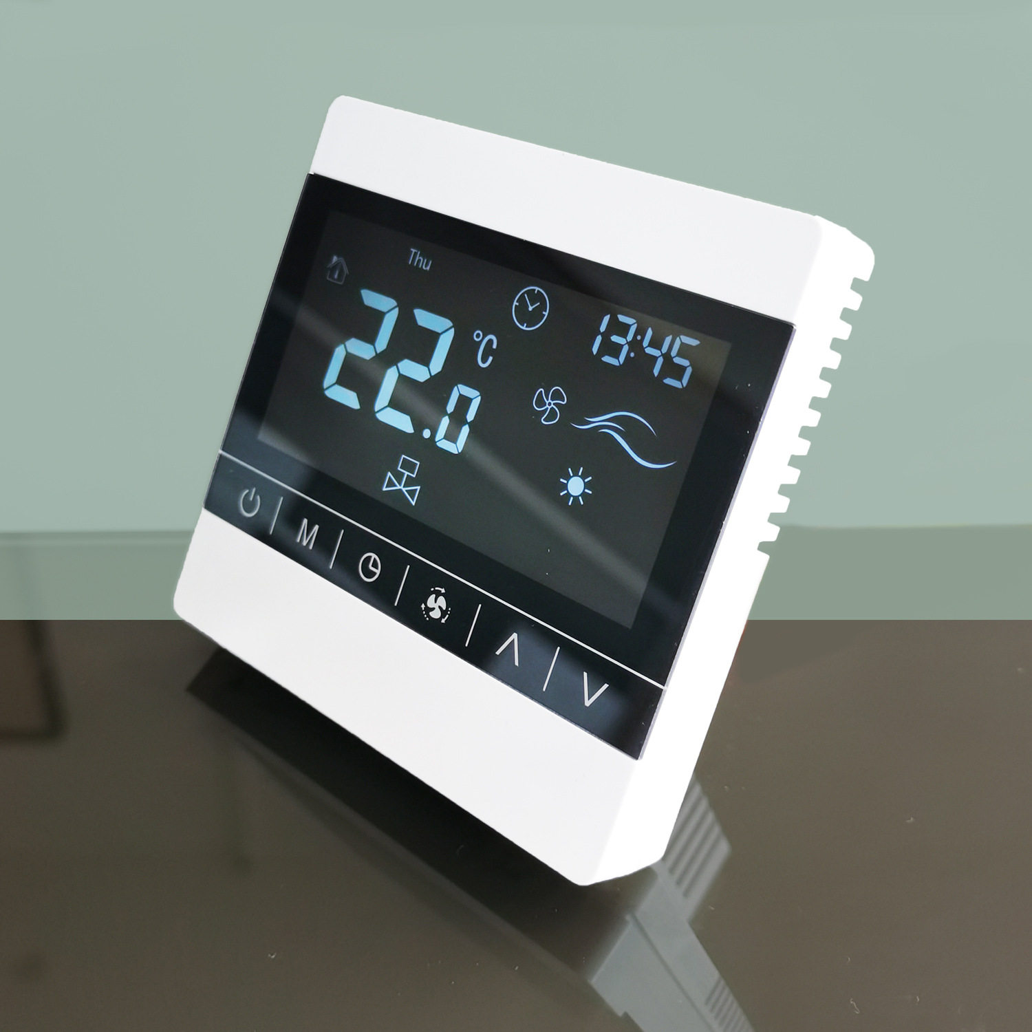触摸屏液晶控制面板开关线控器7线风机盘管温控器