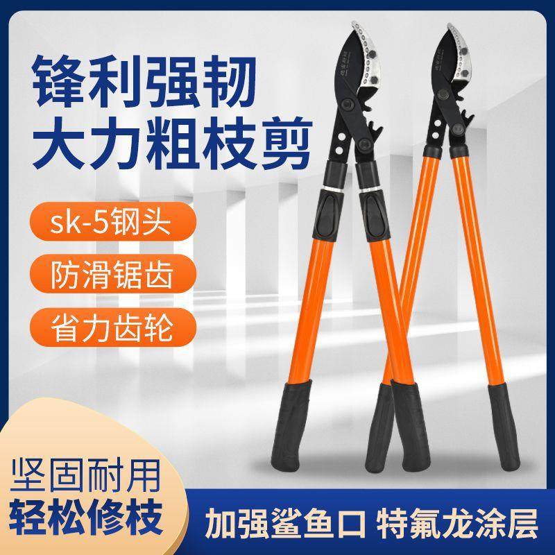 园林果树修枝剪高空树枝粗枝伸缩剪加强大力剪齿轮助力大力粗枝剪