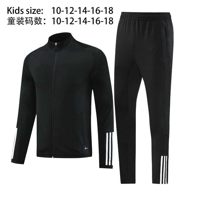 新款秋冬半拉夹克休闲运动服成人儿童出队比赛训练服套装