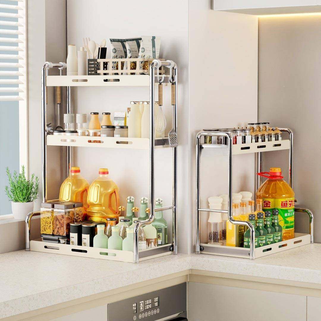 房调料多置物架台DCO面功能品家用放调味架盐调味盒罐多层收纳架