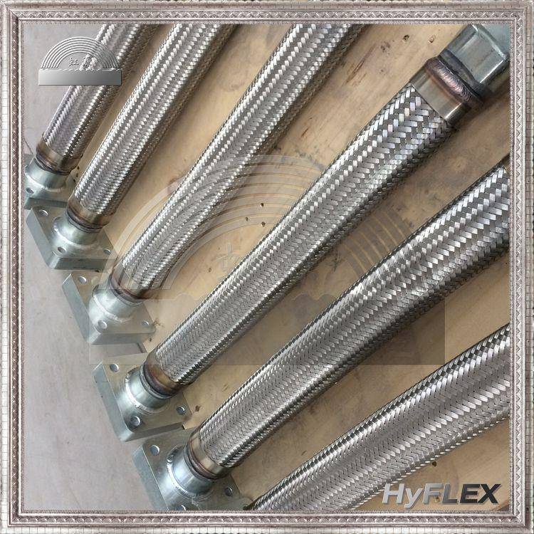 法兰连接式不锈钢金属软管D506580M100N125M软连接金属软管软接头