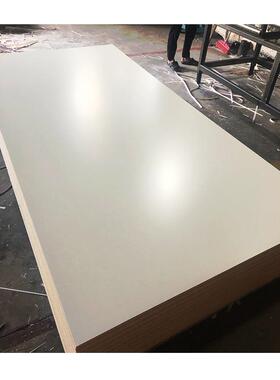 木粒板免漆板8刨花实板1mm颗三HNO聚氰胺饰面板白色家具衣柜木板