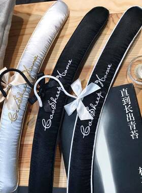 15YA黑F756S56T白分缎明｜自起制绸海绵衣架无痕不包欧式婚礼婚纱