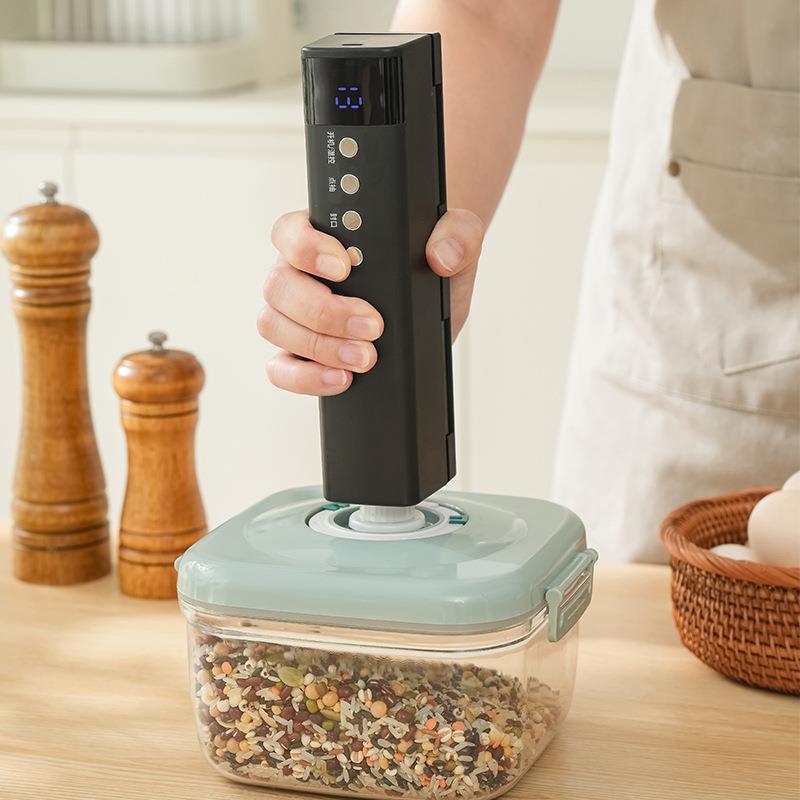 无线电式空空封口机全真XLDZ-858自动真保鲜小型家用塑封机压缩机