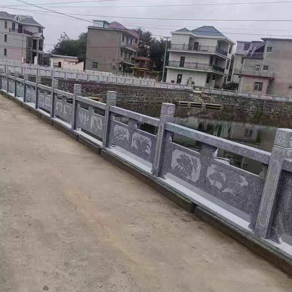 花岗岩石栏杆园花368石栏板庭院河道边桥林栏杆岗岩石材护栏大板