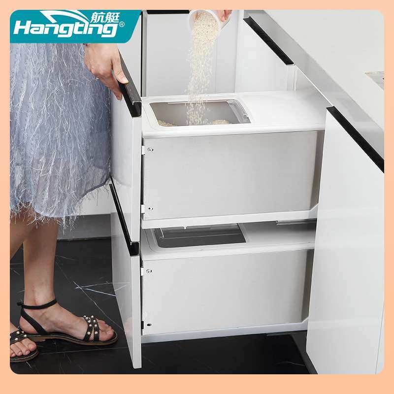 ?米箱拉篮不锈钢双层缓冲厨房橱柜抽屉式厨柜米面柜嵌入式米桶,电子元器件市场,其它元器件,淘宝优惠券,粉丝福利购,淘宝优惠卷