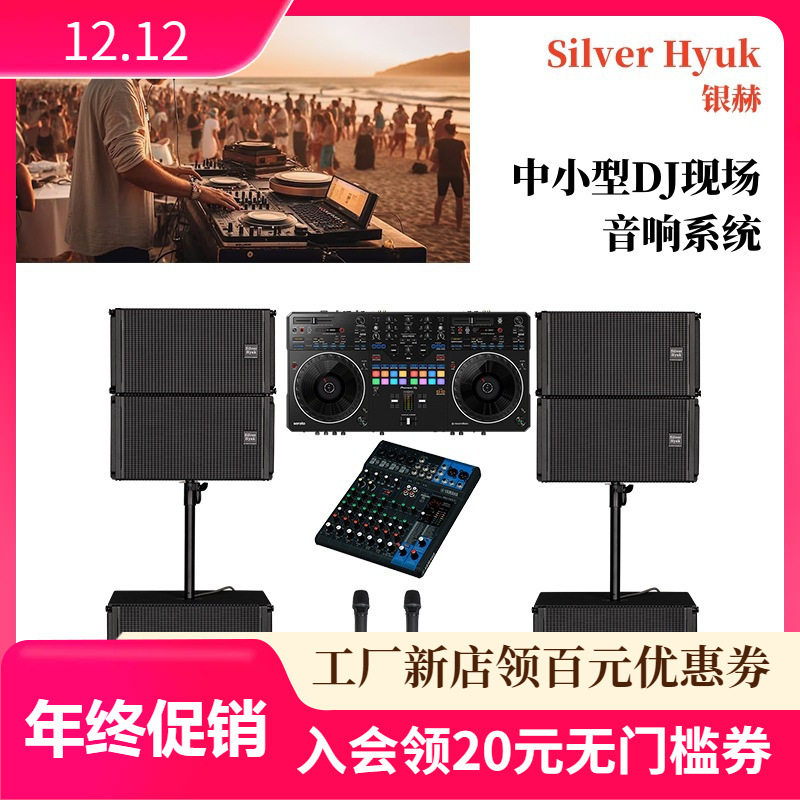 舞台音响线阵列有源音响系统中小型DJ现场扩声设备套装线阵列音响