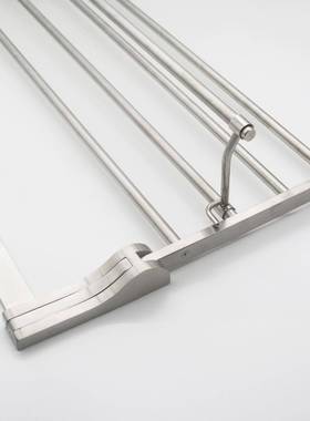 式折叠毛巾架34不锈钢活动浴多INA巾架杆挂壁浴室0挂件A4333热卖