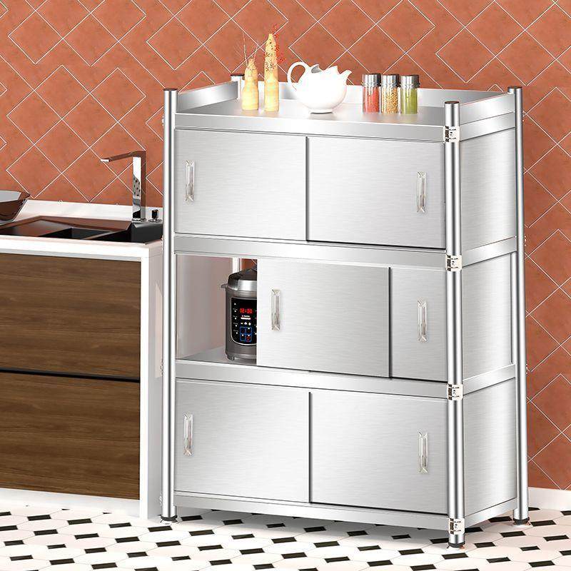 不锈钢厨房置物柜门落地多碗柜蔬层菜微BlwBo6iW波炉箱烤推拉门带,厨房/烹饪用具,抹布架/厨房清洁收纳架,淘宝优惠券,粉丝福利购,淘宝优惠卷