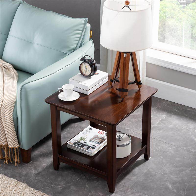 K0022实木小茶几客沙发边几角几约边柜角柜美式方桌厅正简方小形