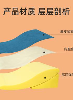 2UF777SMH88胃K食病管反流斜坡床垫防反酸老人人护理靠背调节斜躺