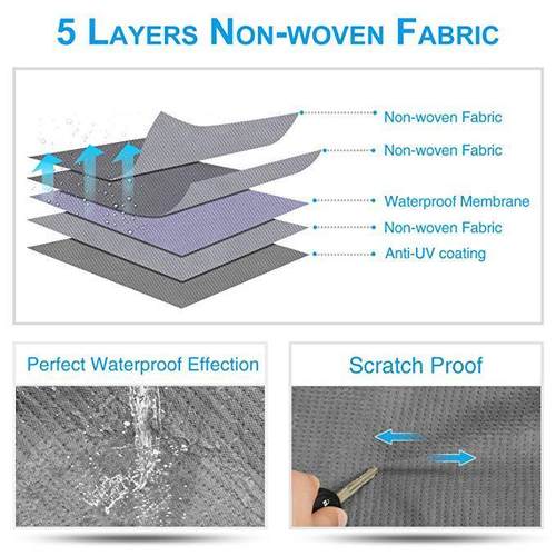 厂家直销无纺布轮胎罩491罩4层超防厚汽车家用车轮露营用车水