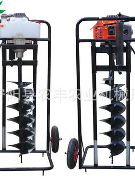 大功率汽油地钻机挖坑启动搭易棚钻孔打桩立杆种树果洞园施肥FVI