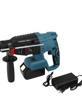 孔跨境无刷锂电锤电牧田款充电式无线冲击钻开功能82389工多业级