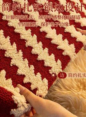 结婚围感沙发盖布季新款F986S6M6秋喜庆全包冬红色一整张防滑沙氛