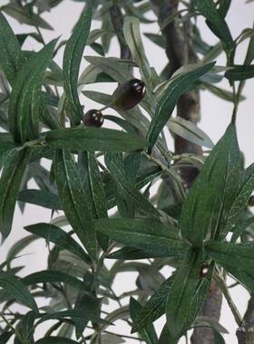 仿真橄榄树盆栽跨境可拆QWT装客厅店面装绿假树饰室盆景内盆植栽