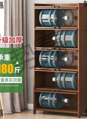 书架落地学生多层收纳用封闭省式简易书柜架空家间防85068尘厨房
